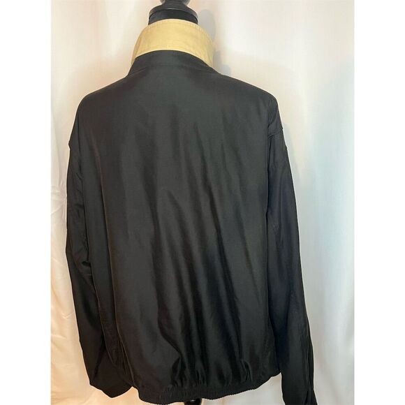 Ralph Lauren Men's Black Bomber Jacket 2XL Plaid Lining Casual Zip - Picture 6 of 11